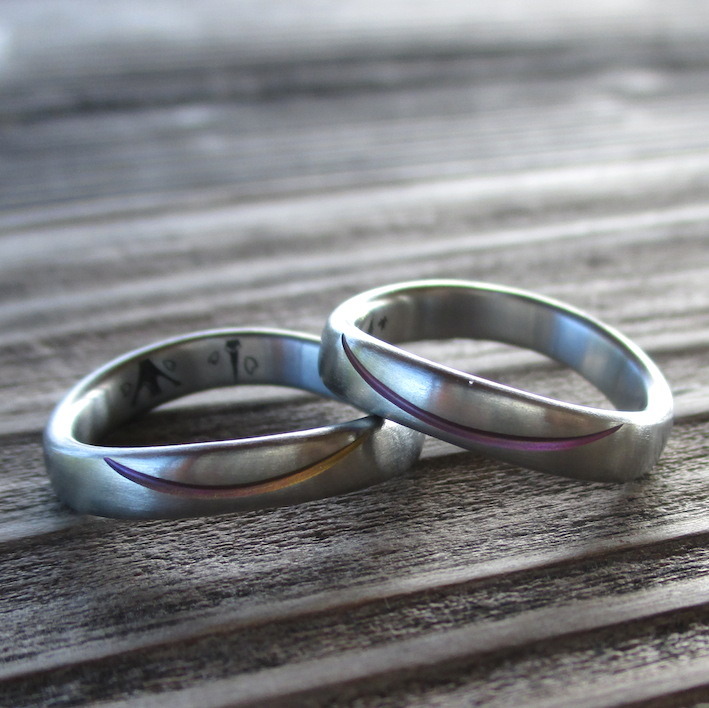 世界でたった１つ・ジルコニウムの結婚指輪　Zirconium Rings