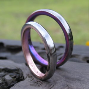 ハフニウム×ピンクゴールド、タンタル×ジルコニウムの結婚指輪　Hafnium×Pinkgold,Tantalum×Zirconium Rings