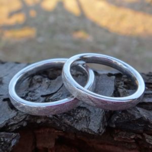 宇宙の他のどこにもない！イリジウムの結婚指輪　Iridium Rings