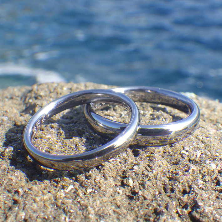 工程を見て楽しめるオーダーメイド・タンタルの結婚指輪　Tantalum Rings