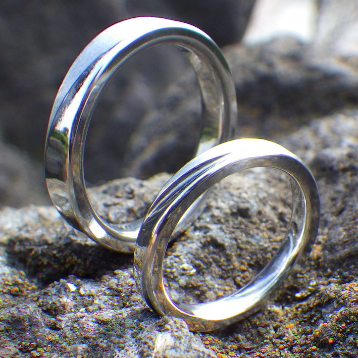 新作！イリジウムの結婚指輪　Iridium Rings