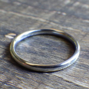 自分にご褒美！稀少金属ハフニウムの指輪　Hafnium Ring