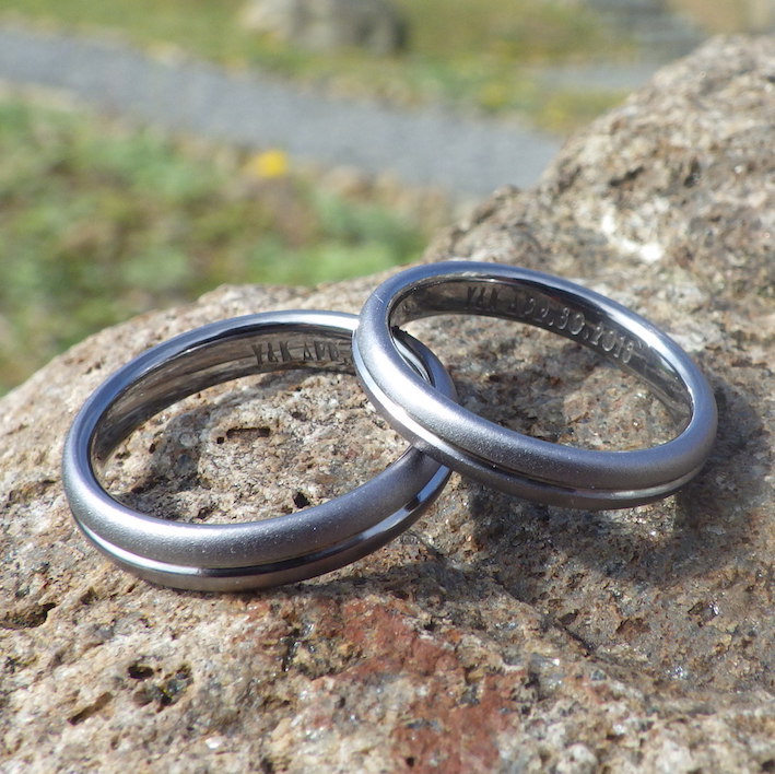 奥さまを想う気持ち・金属アレルギーの心配がない結婚指輪を　Tantalum Rings