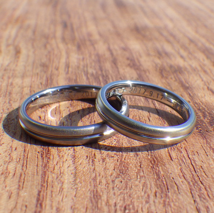 素材からオーダーできる！オリジナルの結婚指輪　Tantalum & Hafnium Rings