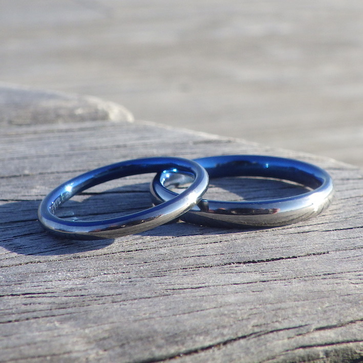 世にも珍しいけれど超ハイスペックのハフニウムの結婚指輪　Hafnium Rings