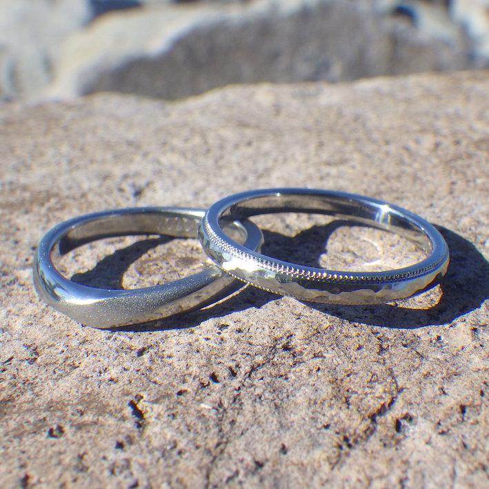 金属アレルギーでプラチナの指輪が着けられない方のために！ハフニウムの結婚指輪