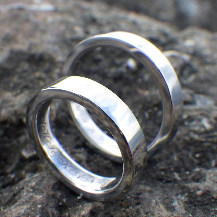 宇宙で最高の金属・純イリジウムの結婚指輪　Iridium Rings