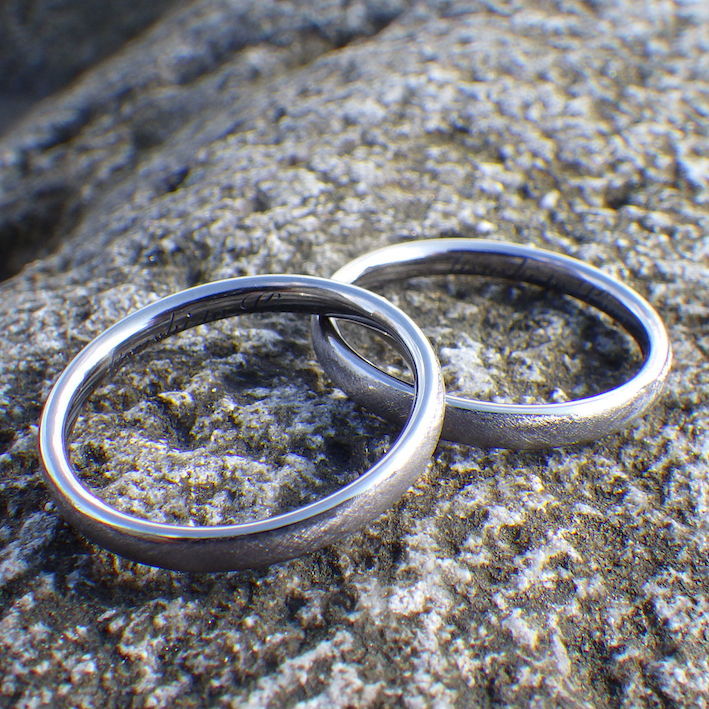 究極にシンプルで実用的！タンタルの結婚指輪　Tantalum Rings
