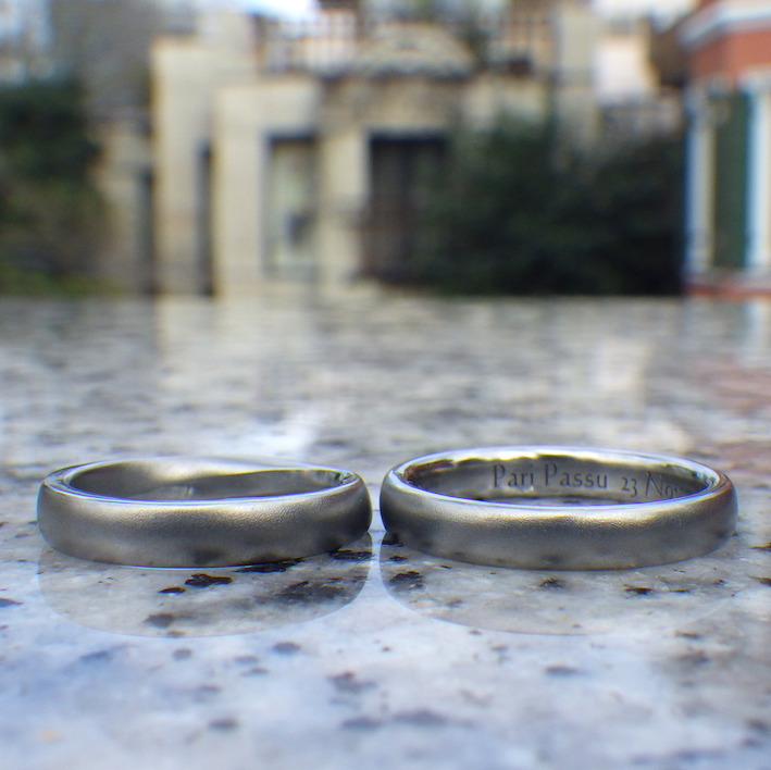 おふたりの想いを実現！ハフニウムの結婚指輪　Hafnium Rings