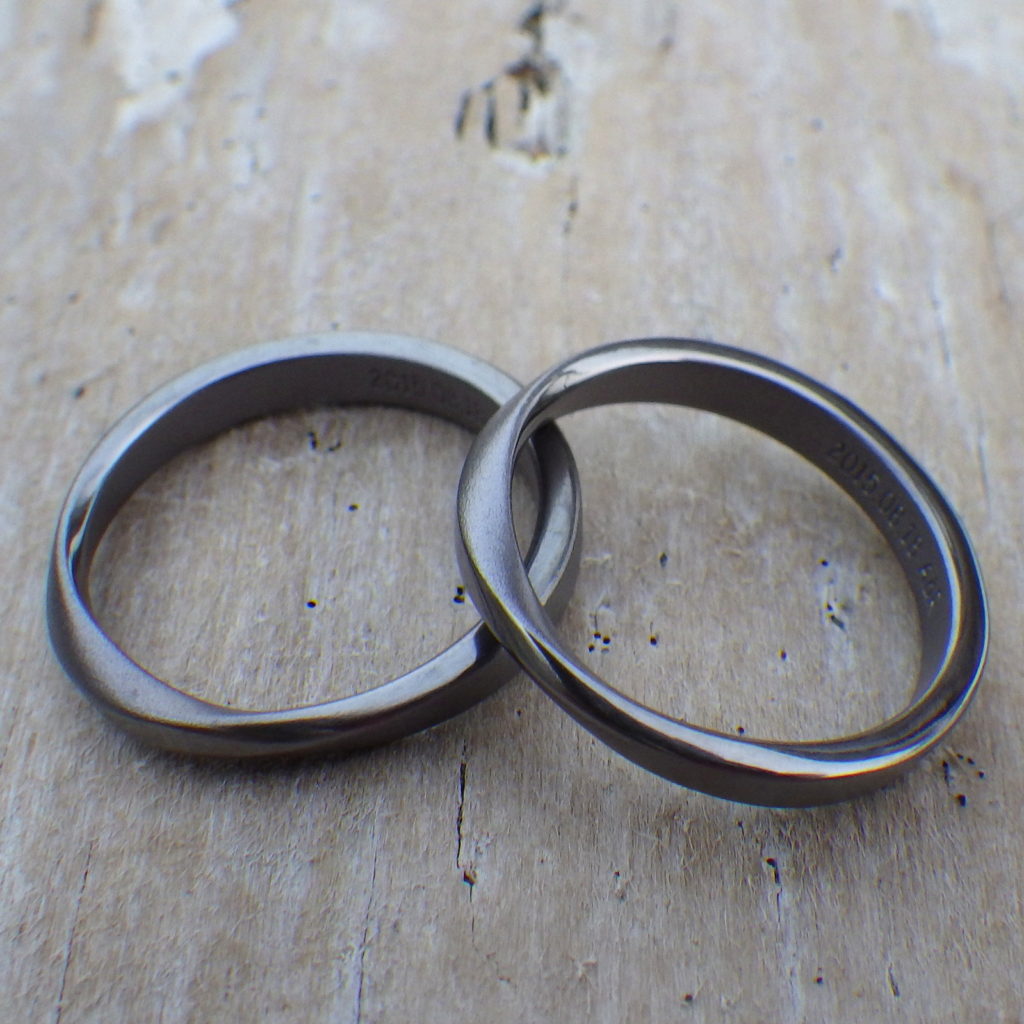 医療用素材を宝飾品に転用！タンタルの結婚指輪　Tantalum Rings