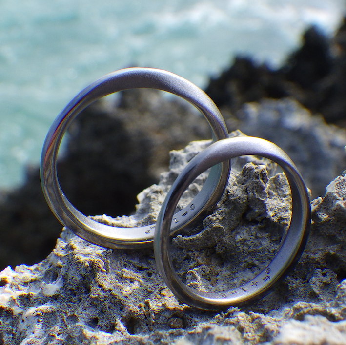 ヒトに最も優しい金属・タンタルの結婚指輪　Tantalum Rings