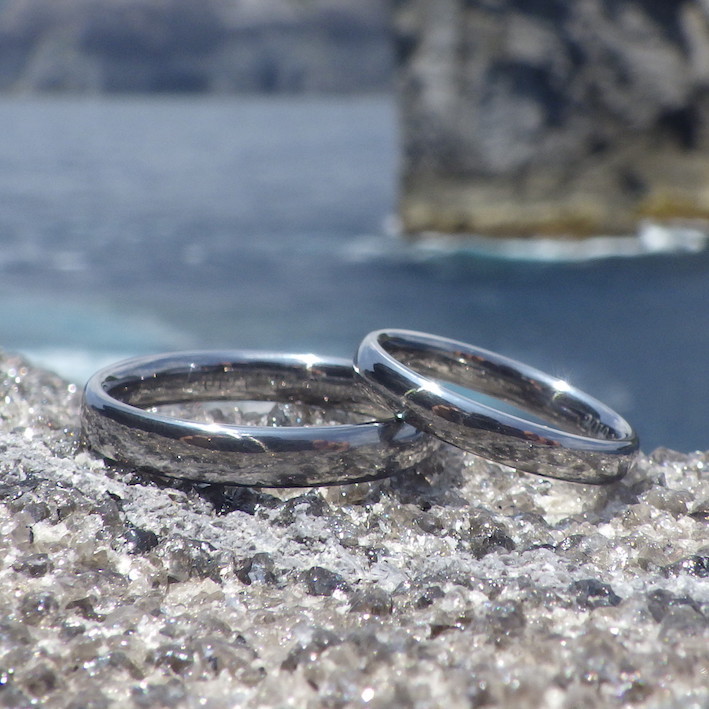 唯一無二の安全性と美しさ・タンタルの結婚指輪　Tantalum Rings