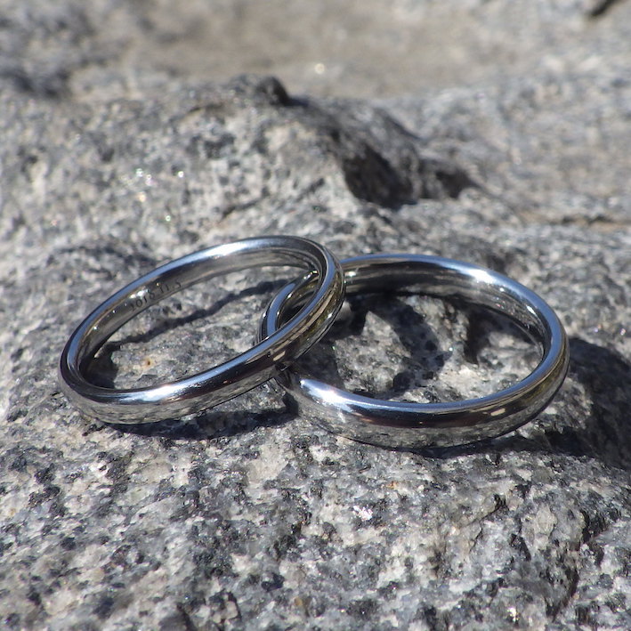 本当の安心と、ずっと着けてもらえるデザイン・ハフニウムの結婚指輪　Hafnium Rings