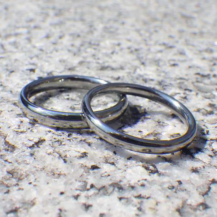 本当の安心と、ずっと着けてもらえるデザイン・ハフニウムの結婚指輪　Hafnium Rings
