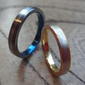 世界でたったひとつ！イリジウムを組み合わせた指輪　Iridium Combination Rings