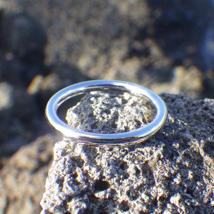 イリジウムの指輪をセミオーダーで　Iridium Ring
