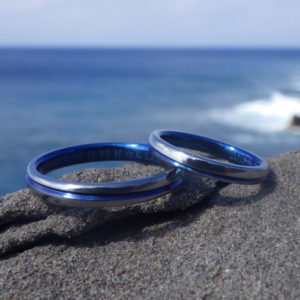 金属アレルギーでも安心の美しい金属・ハフニウムの結婚指輪　Hafnium Rings