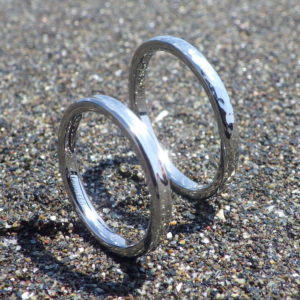 人間にもっとも優しい金属素材・ハフニウムの結婚指輪　Hafnium Rings