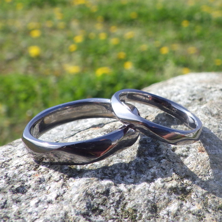 超難削材タンタルを精密に造形！タンタルの結婚指輪　Tantalum Rings