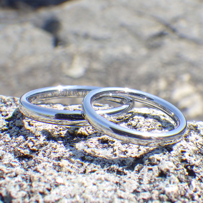 ５ヶ月待ちの究極の指輪・イリジウムの結婚指輪　Iridium Rings