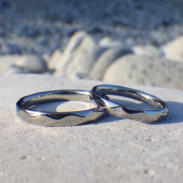 プラチナを超えるハイスペックな実用性・ハフニウムの結婚指輪　Hafnium Rings