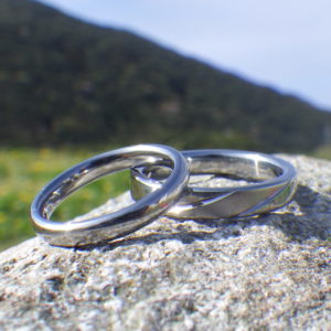 超ハイスペックなハフニウムの結婚指輪　Hafnium Rings