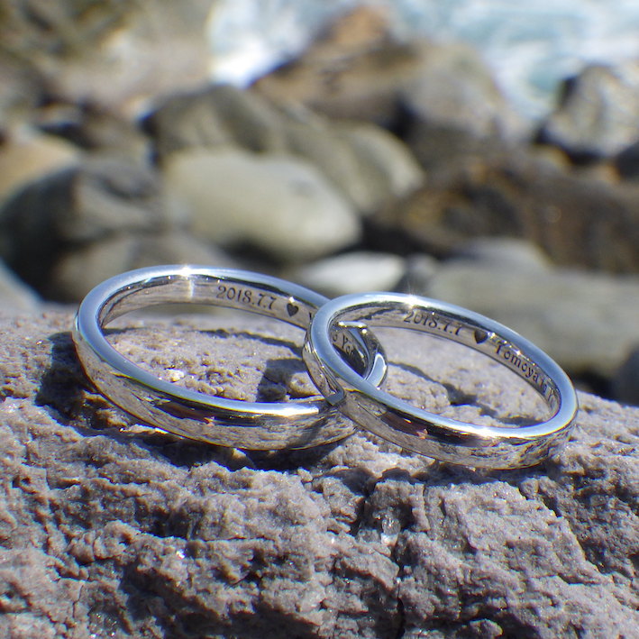 五感で体感できる究極の指輪・イリジウムの結婚指輪　Iridium Rings