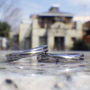 黒い結婚指輪をレアメタル・タンタルの削り出しで制作　Tantalum Rings