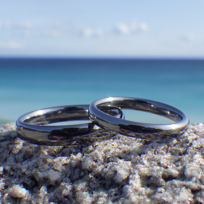 良いものをずっと大事に末永く・タンタルの結婚指輪　Tantalum Rings