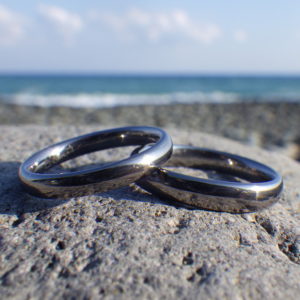 美しく頑丈なタンタルの結婚指輪　Tantalum Rings