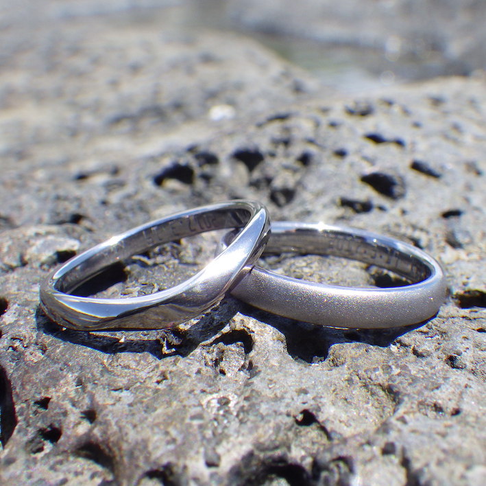 素材からオーダー出来る！こだわりの結婚指輪　Tantalum Rings
