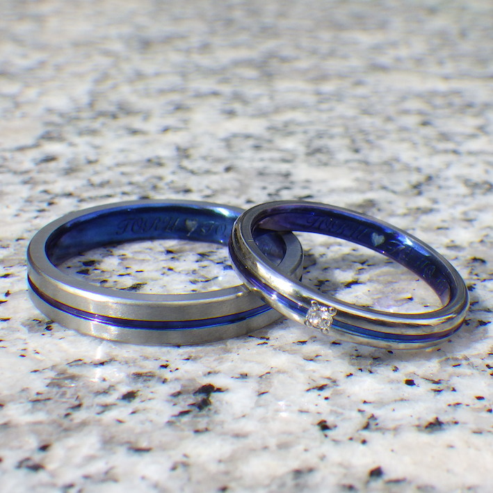 着けていて毎日が楽しくなる！ハフニウムの結婚指輪　Hafnium Rings