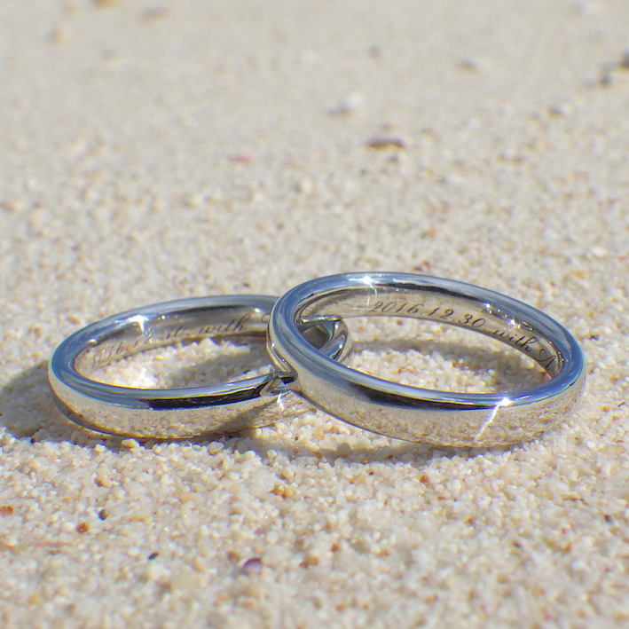 想像を超える美しさ！イリジウムの結婚指輪　Iridium Rings