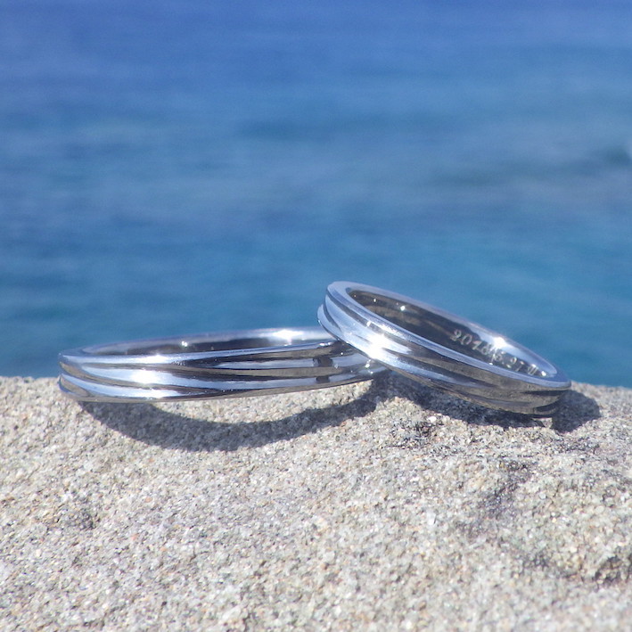 かっこいい希少金属・タンタルの結婚指輪　Tantalum Rings