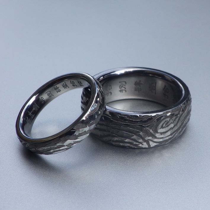 男性が選ぶ結婚指輪・タンタルとハフニウムの結婚指輪　Tantalum & Hafnium Rings