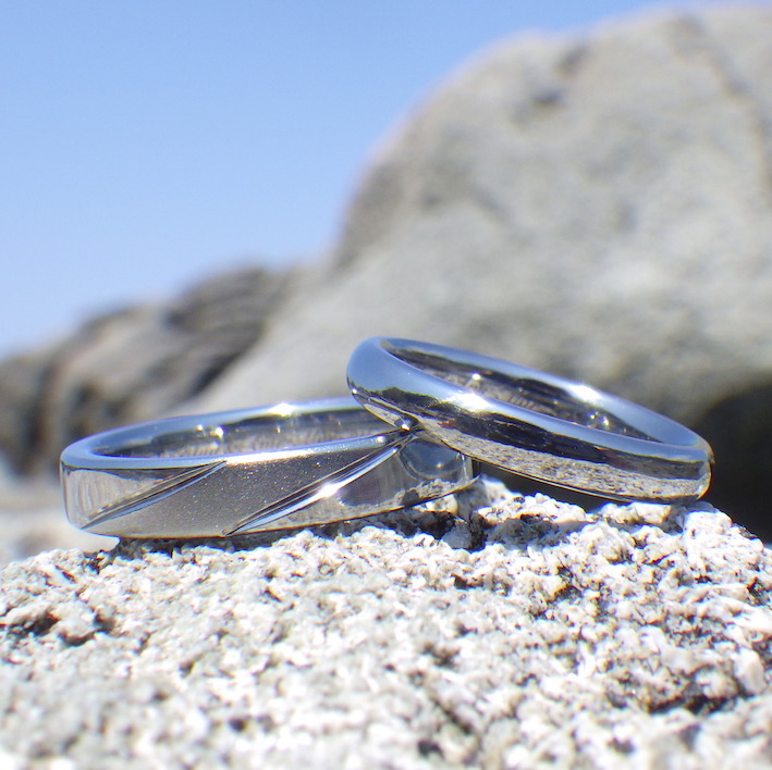 超ハイスペックなハフニウムの結婚指輪　Hafnium Rings
