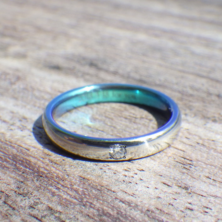 ジルコニウムの婚約指輪をサプライズで！Zirconium Ring