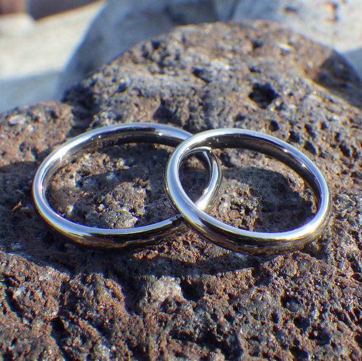 安心安全で、究極の着け心地！タンタルの結婚指輪　Tantalum Rings