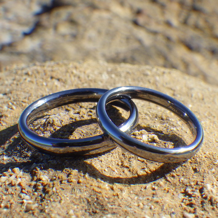 最高の完成度！タンタルの結婚指輪　Tantalum Rings
