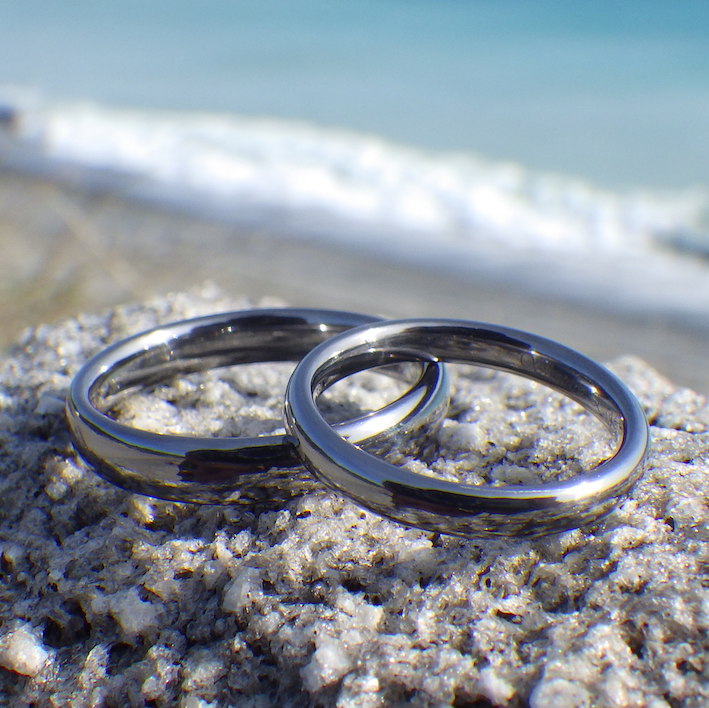 良いものをずっと大事に末永く・タンタルの結婚指輪　Tantalum Rings