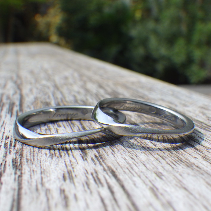 金属アレルギーで指輪を諦めている方へ、感涙のハフニウムの結婚指輪　Hafnium Rings