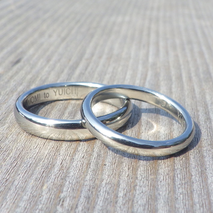 金属アレルギーで指輪を諦めている方へ、感動のハフニウムの結婚指輪　Hafnium Rings